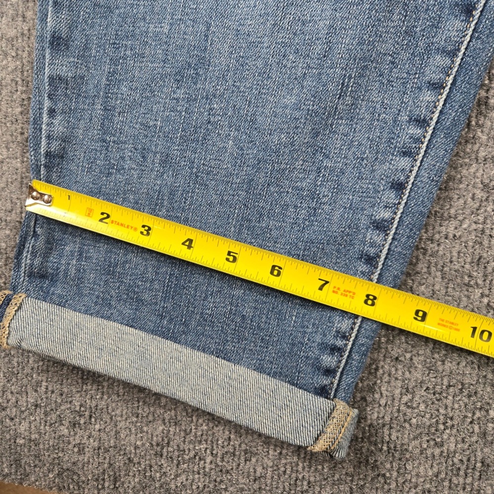 Lane Bryant Boyfriend Jeans Womens 14 Blue New Mid-Rise Cuffed Denim NWT - Picture 13 of 15